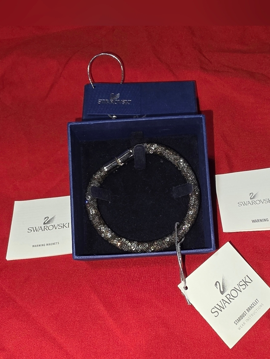 Swarovski Jewelry - Swarovski Stardust Black Crystal Mesh Bracelet